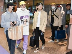BLOCK B“7缺1”二度访台 宰孝搭肩有权跳着离开