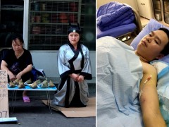 女子扮屈原卖粽救男友无人问津 爱情背后的故事令人感动