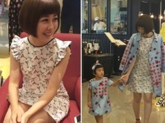 李维维剪了妹妹头激似大学生 手牵萌萌逛百货