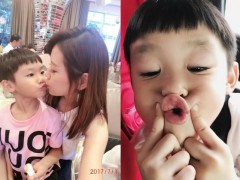 妈妈肚子有宝宝 严立婷儿子主动提重物:我来