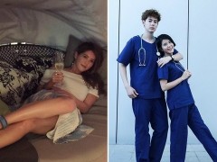 正妹主播林柏妤转战演艺圈 “超萌身高差”甜依偎Teddy腋窝下