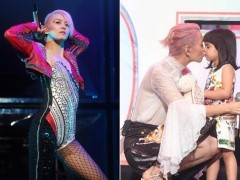 梁咏琪混血女儿开唱全叫疯 齐刘海大眼“淡定挥手”超萌