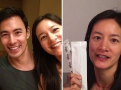 Janet以为没怀孕 拍验孕片竟浮出2条线震撼反应让人喷泪