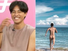 孙其君全裸冲向大海 跑一半“一艘游船开过来”超尴尬